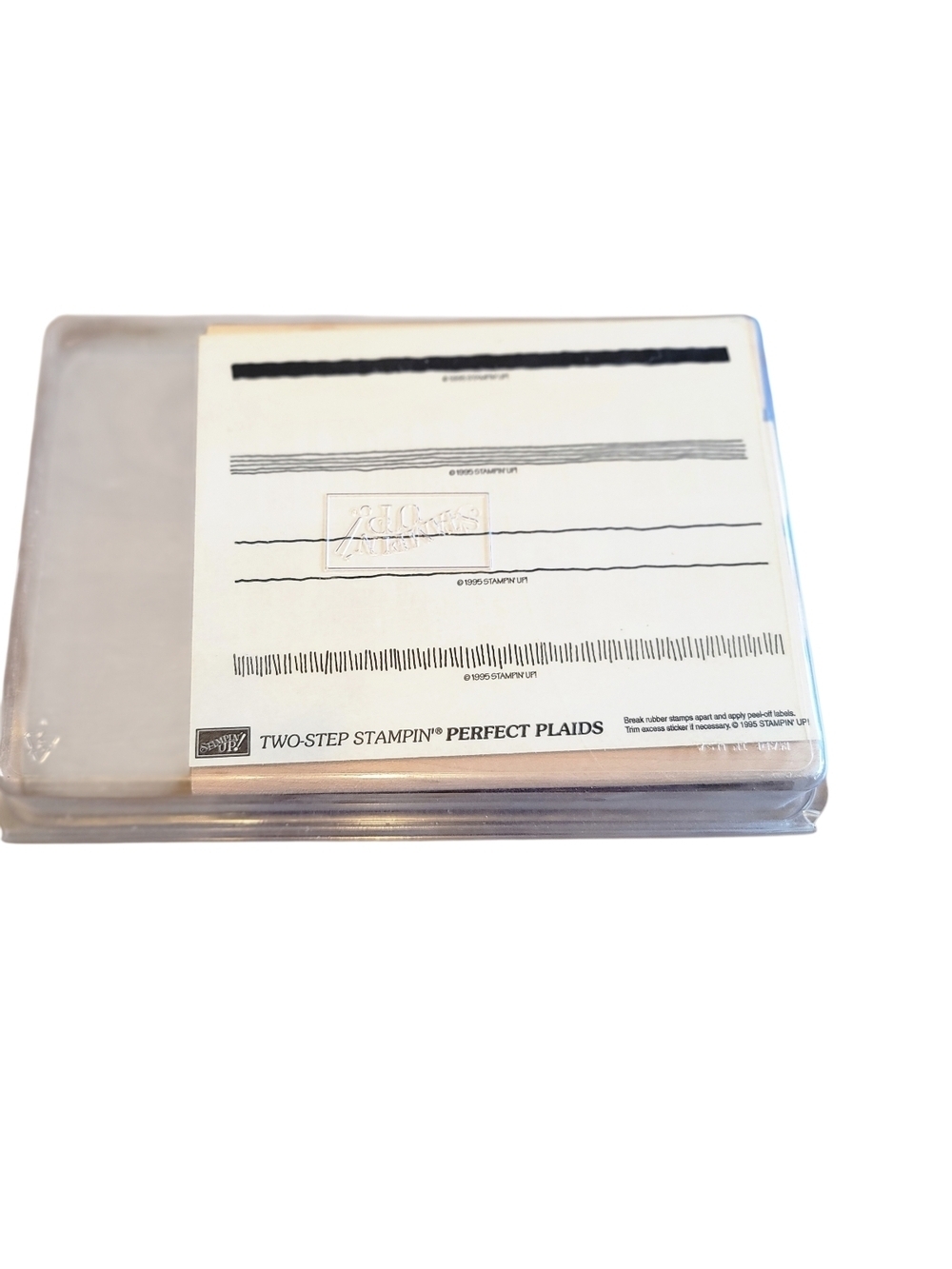 Stampin' Up! Two-Step Stampin' Perfect Plaids Stamp Set -